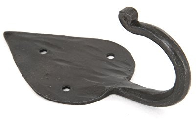 Handmade Gothic Hook - 4 1/2 x 2 ¼ - Beeswax