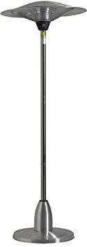 FAVEX - Parasol Chauffant électrique Brescia- Extérieur - 3 Puissances de Chauffe - Economique - Résistant - 74 x 74 x 210 cm