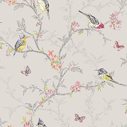 Holden Decor 98081 Paper Collection, Enchanted Garden Wallpaper, 10.05 m x 0.53 m