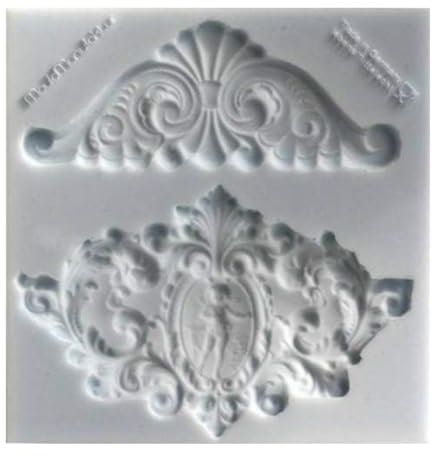 COXIMUS Silikonform Ornamente | hochwertige Silikonform für Fondant und Flowerpaste | schnell & einfach zum Reindrücken | Made in Germany