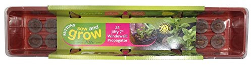 Greenhouse Seed Tray with Jiffy-7 Easy - 24 Holes (53x11cm)