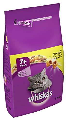 WHISKAS 7+ Cat Complete Dry with Chicken 1.9kg