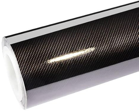 5D CARBON FIBRE VINYL ULTRA HIGH GLOSS 300MM X 1000MM ROLL - CARBON FIBER VINYL EFFECT - WRAP BADGES CAR PANELS