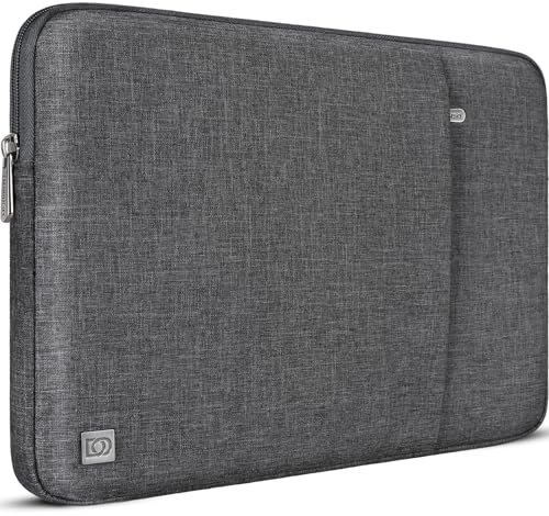 DOMISO 15.6 inch Laptop Case Sleeve Protective Cover Compatible with 16 inch MacBook Pro M4 M3 M2/Pro Max,15.6-16 inch HP Dell ASUS Lenovo Chromebook,Waterproof Computer Cases Bag,Dark Gray