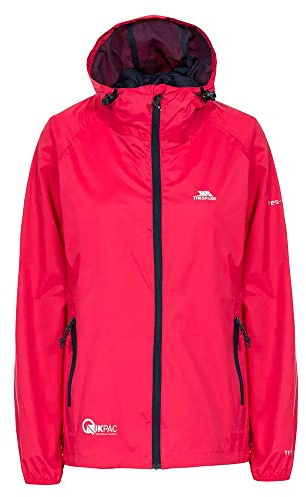 Trespass Womens/Ladies Qikpac Waterproof Packaway Shell Jacket (XXL) (Raspberry)