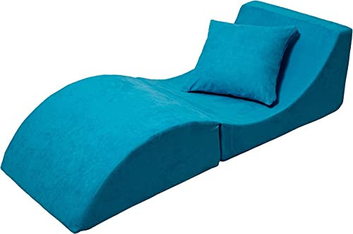 Velinda Sofá Plegable, cómodo, Relajante, 3 en 1, Puff, Mesa
