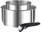 Tefal Ingenio Preference Inox - Juego de cacerolas (16/20 cm, 1,6/2,6 L), inducción + mango extraíble de inducción L9408802