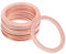 sourcing map 10pcs Joint Cuivre 33mm x 42.5mm x 2mm Rondelle plate en cuivre pour boulon à vis