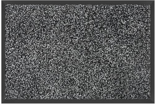 Mibao Dirt Trapper Door Mat for Indoor&Outdoor, 36 x 60, Grey Black,Washable Barrier Door Mat, Heavy Duty Non-Slip Entrance Rug Shoes Scraper, Super Absorbent Front Door Mat Carpet