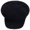 Licus Schirmmütze für Jungen und Mädchen, Kordsamt, Newsboy Cabbie Cap Baker Boy Gatsby Hut Gr. Medium, Schwarz