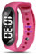 e-vibra Silent Vibrationsalarm-Erinnerungsuhr - mit bis zu 8 persönlichen Alarmen für das Toilettentraining Alarmtopfuhr für Kinder und Erwachsene (Hot Pink)
