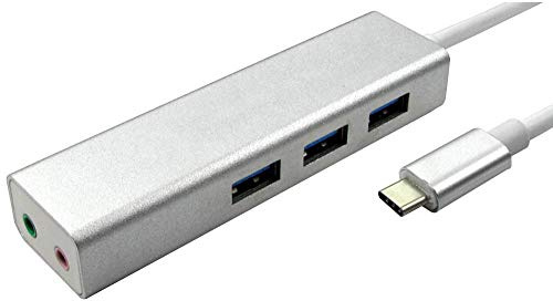 Hub USB-C 3 Ports USB 3.0 et Carte Son 2.1 CH