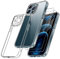 Qasyfanc Coque Protection Caméra Compatible avec iPhone 12 Pro Max et Verre Trempé, [Protection Militaire] Coque Antichoc Anti-Jaune Couverture à 360 Degrés, Transparent