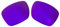 Verres polarisés de rechange pour lunettes de soleil Oakley Holbrook 009102, violet, 56*44mm