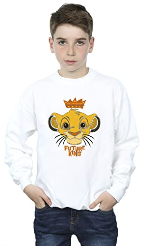 Official Licensed The Lion King Future King Boys' Sweatshirt - Cozy Fleece Lining, Durable Print, Official Disney Apparel, UK - Available in Multiple UK Sizes - Machine Washable - Officially Licensed