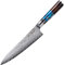 Tsume Kochmesser Gyuto Sturm, Klingenlänge 20cm, Echtes Damast Küchenmesser, 67 Schichten VG10 Edelstahlkern mit Sturmigem Kunstharz Handgriff, Rasiermesserscharf