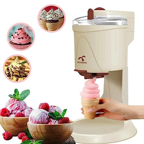 KINMRIS Soft Ice Cream Machine Semi-Automatic 1000ML Household Ice Cream Making Machine Fruit Dessert Yogurt Cone Ice Cream Maker