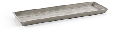 ECOPOTS Soucoupe Rectangular 45 New Taupe - 43,5 x 15,5 x H. 3,3 cm