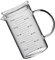 HOJIOESRD Taza medidora de vidrio funcional con tapa indispensable para cocinar y hornear, 500ml