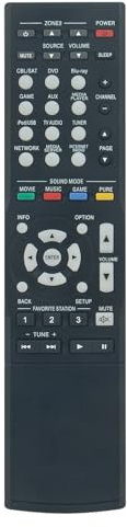 AULCMEET RC-1182 Ersatz Fernbedienung Kompatibel mit Denon 5.1A/V Empfänger HDMI Internet Radio Zubehör AVR-X1000 30701013900AD AVR-X1000CI