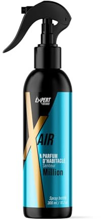 Spray Parfum voiture interieur senteur One Million - 300 ml - Concentré et économique - Désodorisant longue durée, assainissant et non entêtant - Format poche - Fabriqué en Italie