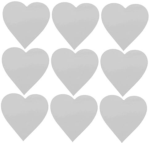 Zerodeko 30pcs Blank Heat Transfer Magnets for Fridge Heart Magnets Sublimation for Home Decor