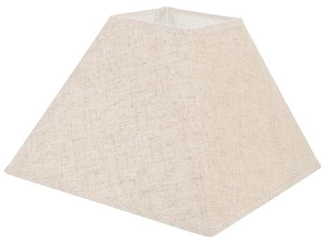 Elegant Home Lampenschirm 1 Stück Quadratisch Schreibtisch Licht Abdeckung Stoff Metall Universal Fit Staubdicht Licht Zubehör