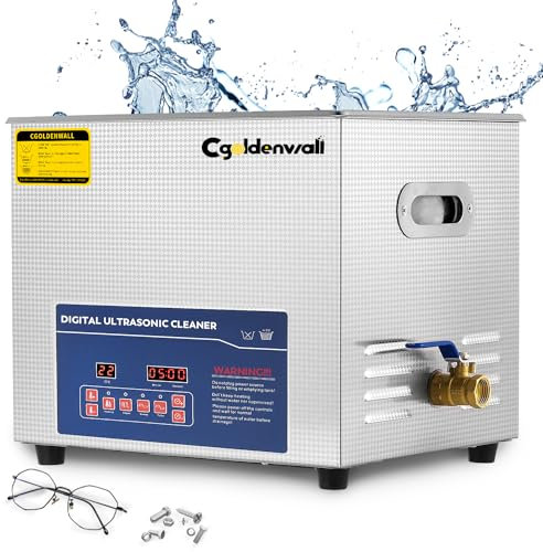 CGOLDENWALL Pulitore ultrasonico digitale 30L 28/40khz Degass a doppia frequenza 600W Pulizia potente Riscaldamento 20-80℃ e timer 0-30 min per gioielli/orologi/occhiali/parti metalliche per casa