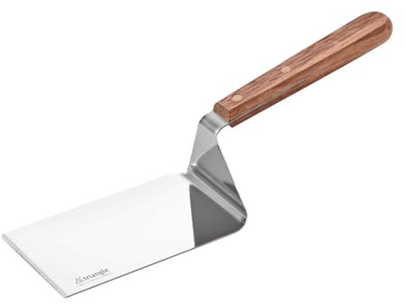triangle 34 544 12 00 Plancha Palette 12 cm Nussbaum Edelstahl Brasero Plancha Grillringe Grillpalette Grillspachtel Grillwender Wender BBQ Made in Solingen Germany