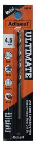 Adiseal Ultimate Fastest, Longest Lasting & Best Metal Drill Bit 4.5mm Cobalt