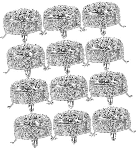 PLAFOPE 12 Karat Silber Hochzeitsparty-geschenkboxen Dekorative Behälter Für Gäste Partyzubehör