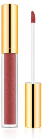 Lipgloss Glänzend, 2025 New Metallic Liquid Diamond Glitter Lippenstift, Flüssiger Lippenstift 3D Glanz Finish Feuchtigkeit Durchsichtig Glitzer, Lippenpflege für Trockene Lippen (D03, 6ml)
