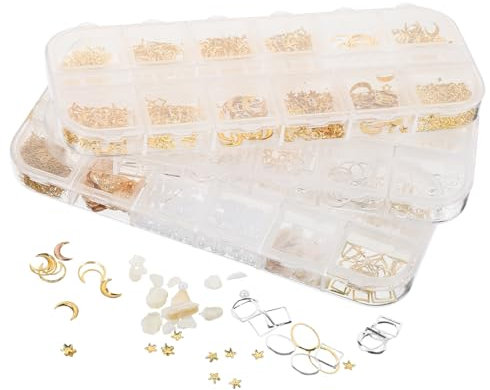 BELLIFFY Harz Schmuck Kits Legierung 3 Boxen Von Handgemachte Harz Füllstoffe Für