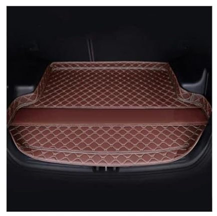LTQSIV Bandeja Maletero Estera De Maletero De Coche para R&enault para Captur 2014 2015 2016 2017 2018 Revestimiento Carga Lado Alto Personalizado Alfombra Cubierta Accesorios para Coche(Marrón)