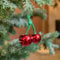 Food or Drink Glass Christmas Bauble (Cherries 9x6.5x4cm)