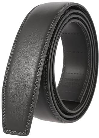 TGDGFKIAS Gürtel für Männer, Gürtel für Männer, Herren-Gürtel aus Rindsleder 3.4 cm lässiger Plus-Size-Gürtel(125)