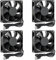 Joycabin 4 Stück 80mm USB Lüfter 5V PC Lüfter Gehäuselüfter 8025 Brushless Kühlkühler Ventilator 80x25mm Cooling Lüfter, CPU Lüfter zum Kühlen DIY PC Computer Gehäuse 3D Drucker Radiatoren