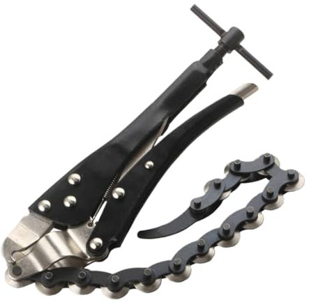 Coupe-tuyau D'échappement - Coupe-tube, Pince De Coupe De Tuyau En Fonte | Chaîne De Tube D'échappement Avec Plusieurs Roues, Coupe-tuyau De Silencieux, Clé De Raccord De Tuyau, Outil Pour Tuyau
