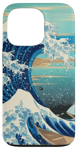 Vintage japanische Hokusai Great Wave Kanagawa Art Hülle für iPhone 13 Pro