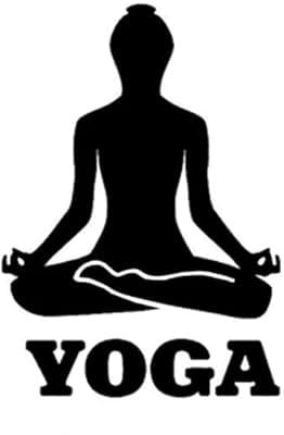 10.6x14.8 YOGA Fitness Decor Aerobic Übung Auto Aufkleber Vinyl Stoßfänger Fenster Silhouette Motorrad Fahrrad Dreirad Kühlschrank WC Spielzimmer Küche Aufkleber Dekoration Aufkleber