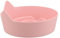 PERSELOSO Bol Dérapant pour et Petits Animaux Plastique avec Design Oreilles Assiette de Nourriture pour et Kittens Couleur Rose Candy