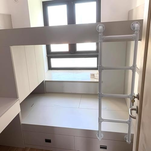 WQPMNYG Wall Mounted Loft Ladder for Bunk Bed 8ft Easy Installation Safety Climbing Ladder