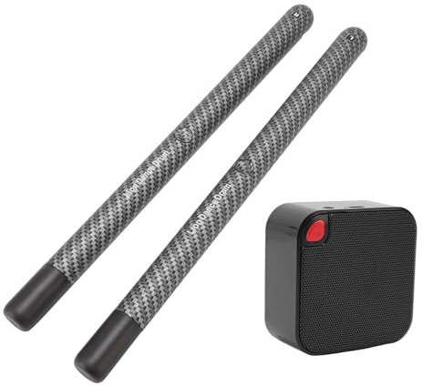 VBESTLIFE Air Drumsticks mit Tragbarem Lautsprecher, Silent Virtual Electrics Drum Sticks für Anfänger, Bluetooth -Verknüpfung von Bluetooth -Verknüpfungen mit Gering