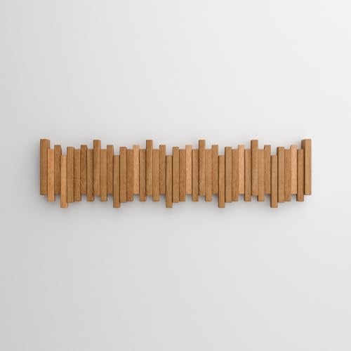WECO Wandgarderobe (Klarlack, 83cm, 10 Haken)