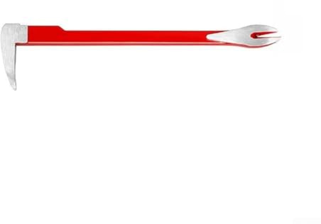 Heavy Duty Nail Removal Pry Bar, Dual Claw Flat Nail Puller Tool with for Ground Ends for Repairs, Home Improvement, Furniture Installation and DIY Projects(245mm)