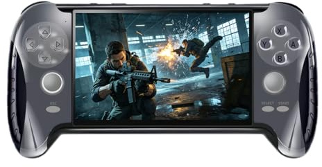TAQY - Console per videogiochi portatile con gamepad da 4,3 pollici, 4800 giochi retrò, più emulatori, funzione di salvataggio dei giochi, prodotto elettronico portatile per intrattenimento a casa