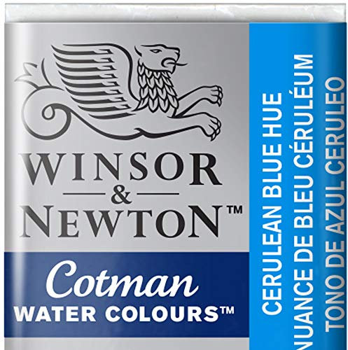 Winsor & Newton Cotman Aquarelle 1/2 Godet Nuance De Bleu Ceruleum