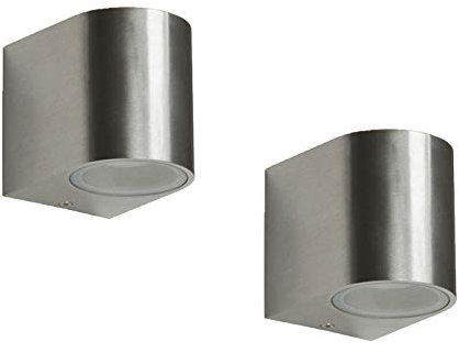2er Set Ranex SMD-LED Wandleuchte Metall, downlight, 160Lm, warm, IP44, 5000.466-2
