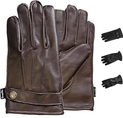 German Wear Herren Lederhandschuhe Lammnappa Handschuhe aus echtleder winter Handschuhe