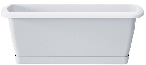 Prosper Plast ISE700P-S449 68.8 x 18.4 x 14.5 cm Espana Balcony Case Set with Stand - White (12-Piece)